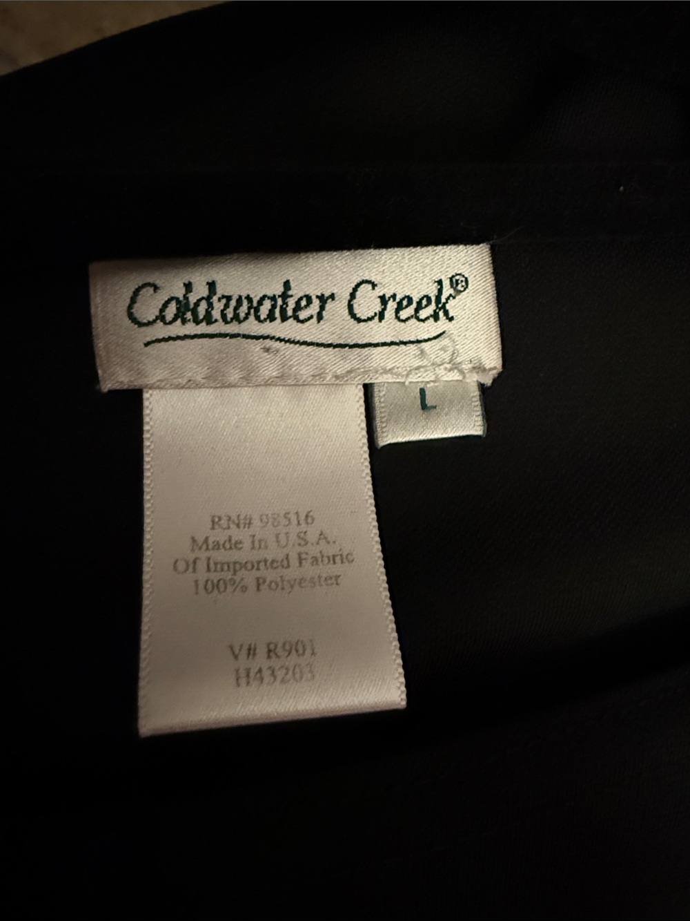 Coldwater Creek Black Dress L - Picture 5 of 5